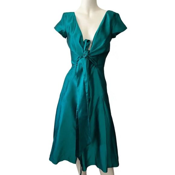 Max Mara Pura Seta Silk Wrap Dress - Picture 3 of 4